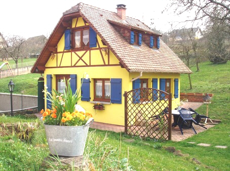 Printemps au gite en alsace - Le jardin fleuri